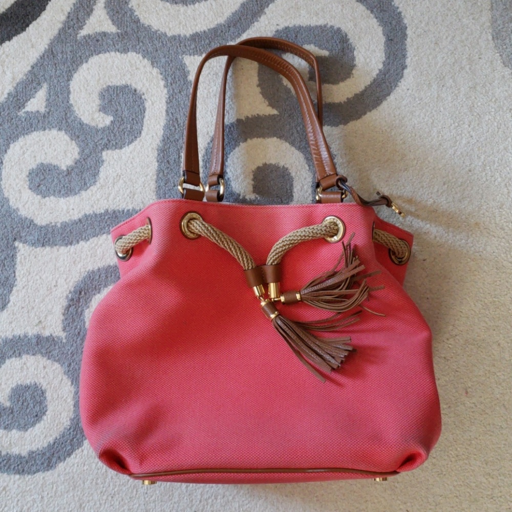 Coral Michael Kors satchel